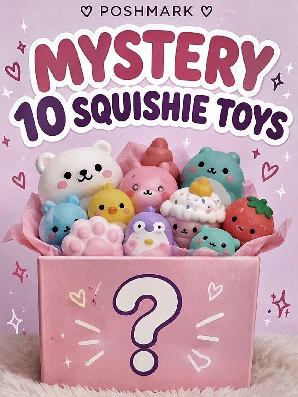 🧸✨ MYSTERY 10 SQUISHIE TOYS ✨🧸